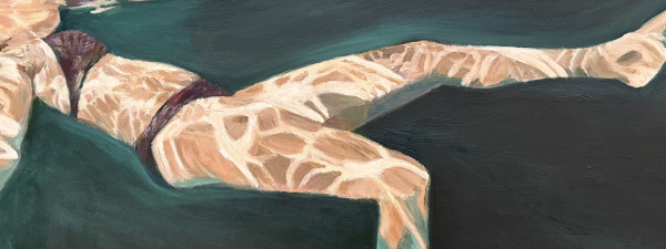 painting of underwater woman by Alexa de los Reyes